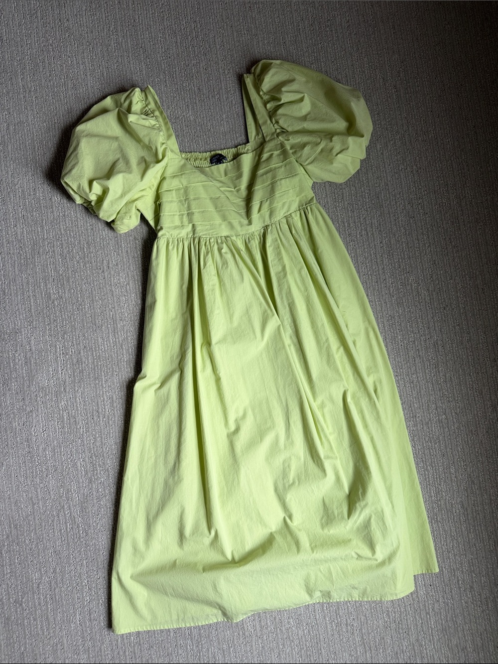 Puff Sleeve Midi Dress